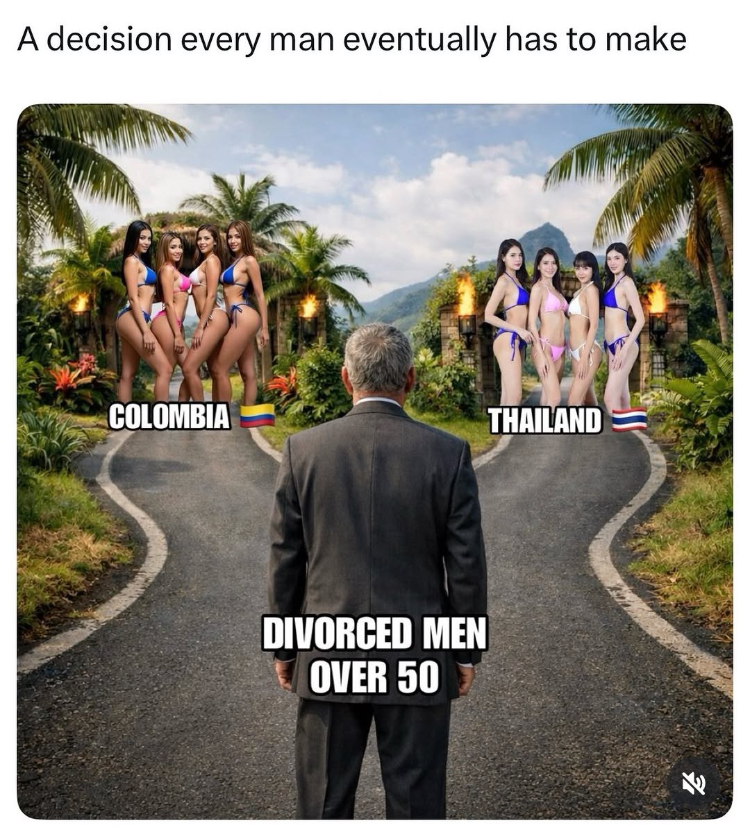 Colombia vs Thailand for sex monger