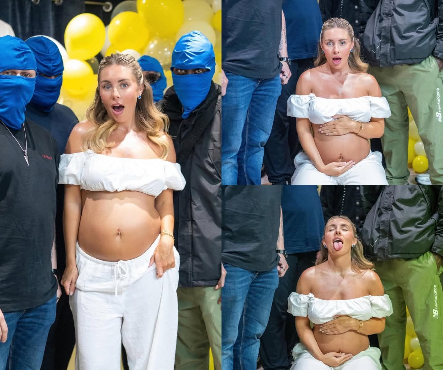 Bonnie Blue baby shower piss