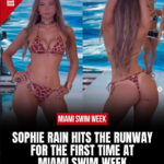 Sophie Rain swim week runway model